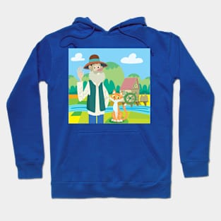 grandfather the miller and cat by the mill Hoodie